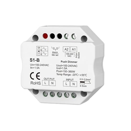 Variateur Triac AC S1-B LED Controller 2.4G monocouleur pour éclairage domestique