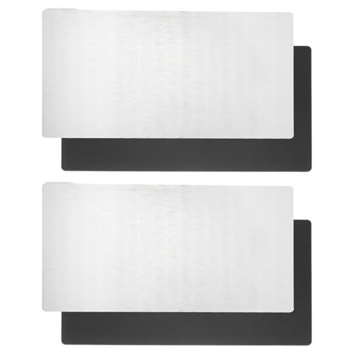 sourcing map 2PCS Resin 3D Printer Flex Building Plate, Spring Steel Flexible Plate and Magnetic Base Platform 135x80mm