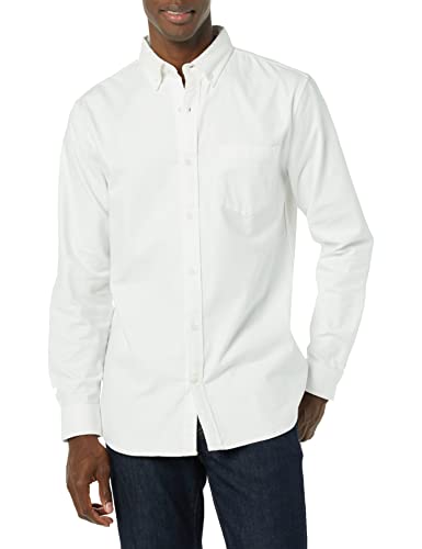 Amazon Essentials Men's Slim-Fit Long-Sleeve Stretch Oxford Shirt with Pocket4