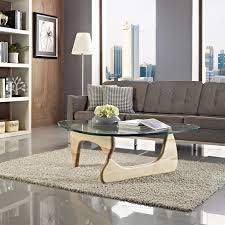 Shisedeco Mid Century Modern Triangle Coffee Table Legs/Feet Only, 2 Pieces Interlocking Center Coffee Table Solid Wood Base Durable, For Living Room/Leisure Area/Patio/Study Etc. (Natural) #TOP5