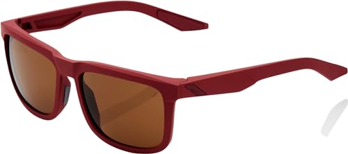 100% Blake Classic Men's Sunglasses - Durable, Lightweight Active Performance Eyewear w/Rubber Temple & Nose Grip