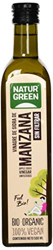 En Oferta Naturgreen - Vinagre De Sidra De Manzana Bio, Sin Filtrar, Producto Ecológico, Acidificación Natural, Acidez 6% - 500 Ml