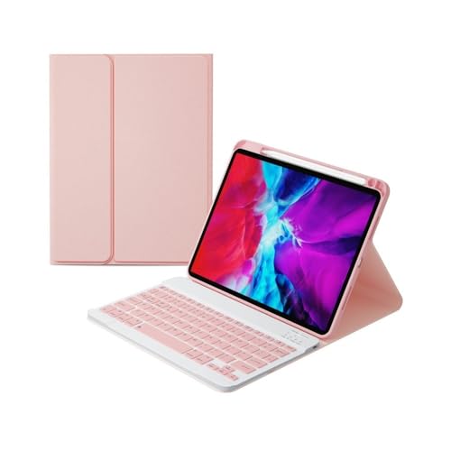 Funda con teclado para iPad Pro 12,9 con soporte para bolígrafo y teclado extraíble