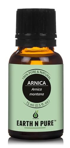 Image of Earth N Pure Arnica Montana Oil Cold Pressed, Natural and Therapeutic Grade for Hair 15 ml