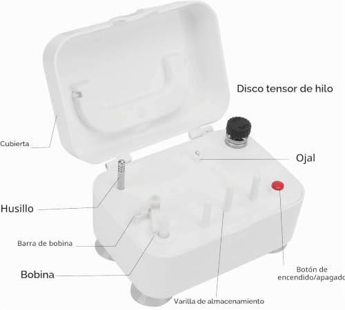 Miniatura 8 de Bobinadora Eléctrica, Bobinadora Portátil Simple Para Máquinas De Coser, Bobinadora Automática Industrial Eléctrica Para El Hogar, Herramienta De Bobinado De Costura
