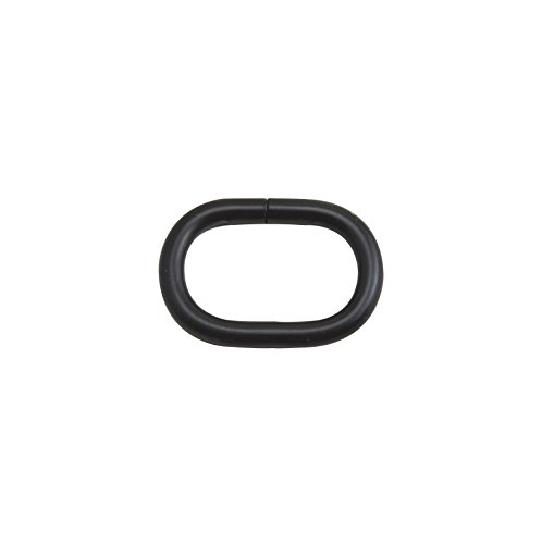 Boucle ovale noire de qualité supérieure pour anneau de sac à main