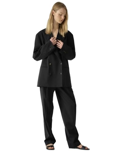 Costume Deux Pièces Femme Veste à Revers en Pointe Tailleur Chic de Cérémonie
