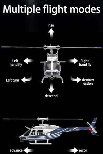 Image of FLYCOLOR C138 RC Helicopter 2.4G 6CH 6-Axis Gyro Altitude Hold 1 /33 Remote Control Plane Ready to Fly RTF(Blue-White)