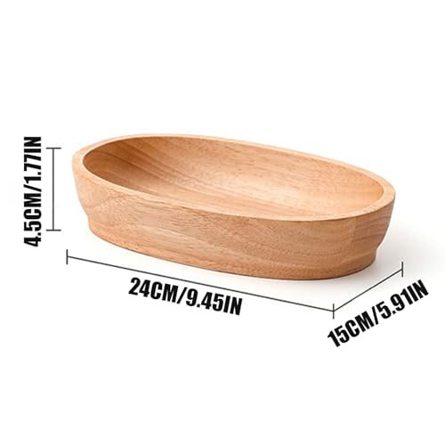 Petit plateau en forme de bateau rustique et assiette de service pour repas