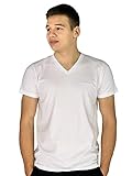 Pierre Cardin Herren Neue Season Wesentlich Klassische Passform V-Ausschnitt T-Shirt (3XL, White)