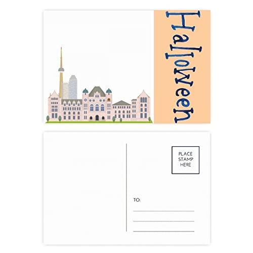 Cartes postales Canada aquarelle pour décorer votre intérieur et écrire à Halloween
