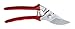 BERGER Tools Bypass #1740 Pruning Shear with Angled Cutting Head for Smaller Hands, Red