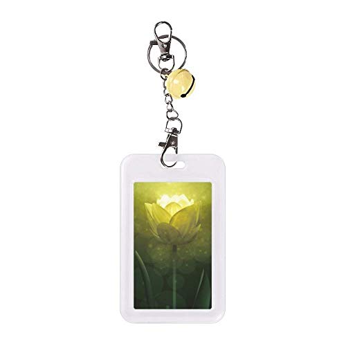 Insigne de protection carte de crédit motif floral tulipes jaune cloche