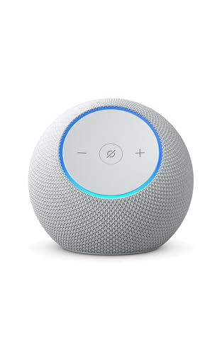 Amazon Echo Dot Max (newest model), Alexa speaker with room-filling sound and built-in smart home hub, with Alexa+ Early Access, Glacier White