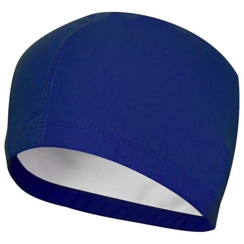 CUEMOON Badekappe,Bademütze Beschichtet Weiche Badehaube Ohrenschutz Schwimmhaube wasserdicht Schwimmkappe für Herren Damen Lange Kurzes Haar