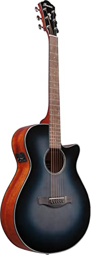 Ibanez Aeg50 Acoustic-Electric Guitar - Indigo Blue Burst High Gloss #TOP4