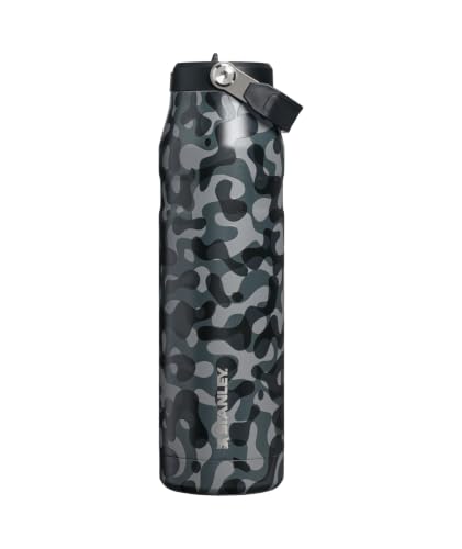 Image of STANLEY IceFlow Flip Straw 2.0 Bottle, 36 oz, Black Interfusion