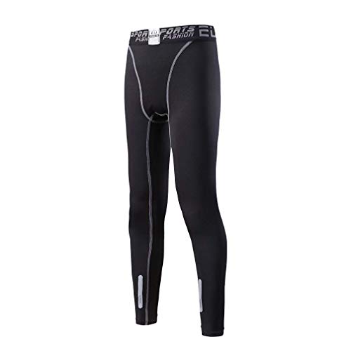 Image of 2 /3 /4 Pcs Boys Girls Base Layer Athletic Compression Leggings and Shirts Thermal Underwear Set Running Pants Tights