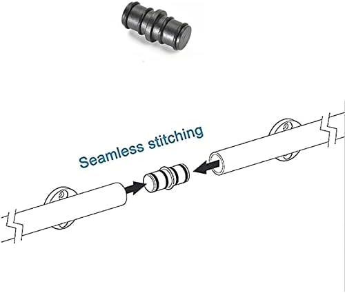 Retractable 3ft-20ft Library Ladder Track Bracket Kit with Pulley, Horizontal Wall Mount Sliding System & Floor Roller Wheels (No Ladder Included) - 6.6ft/200cm Track