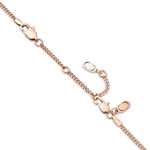 CRAFTD - 3 Rose Gold Chain Extender with Lobster Clasp - Durable 18K Rose Gold & 316L Stainless Steel - Waterproof Heat & Sweat Resistant - Gifts for Men - Mens Jewelry