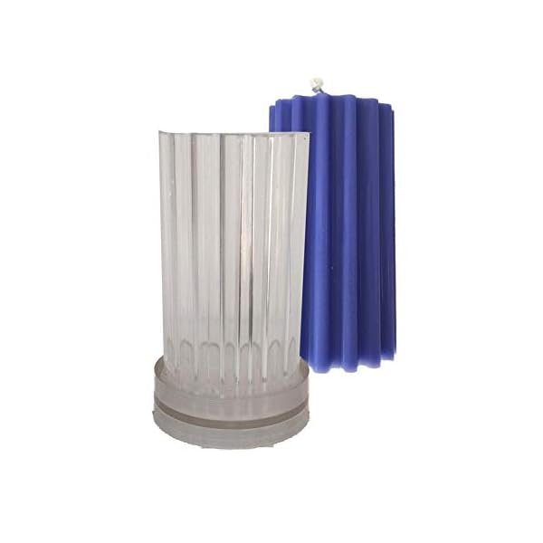 flower205 Kerzen Form, Rund Coarse Tooth Streifen Handgemachte Aroma Kunststoff Kerze Form DIY Kerze Form PC Kerze Form… – Bild 6