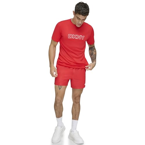 Image of DKNY Men's Short Sleeve Quick Dry 40+ Protection UPF Active Top