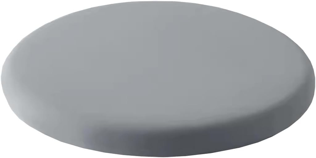 Big Hippo Coussin De Chaise Rond En Mousse à Mémoire De Forme - Siège Rembourré Confortable Pour Tabouret De Bar, Salle à Manger, Cuisine Et Bureau, Gris