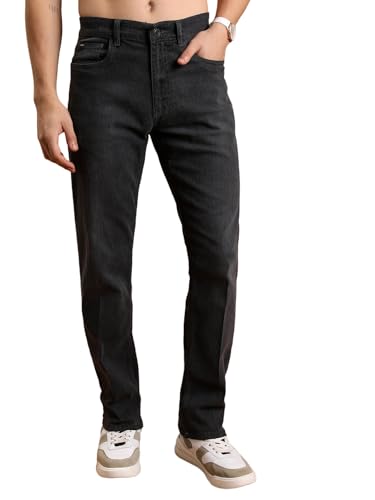 Image of Highlander Men Men's Straight-Fit Jeans | Classic & Modern | Stretchable Denim | Jeans for Man | Men Jeans