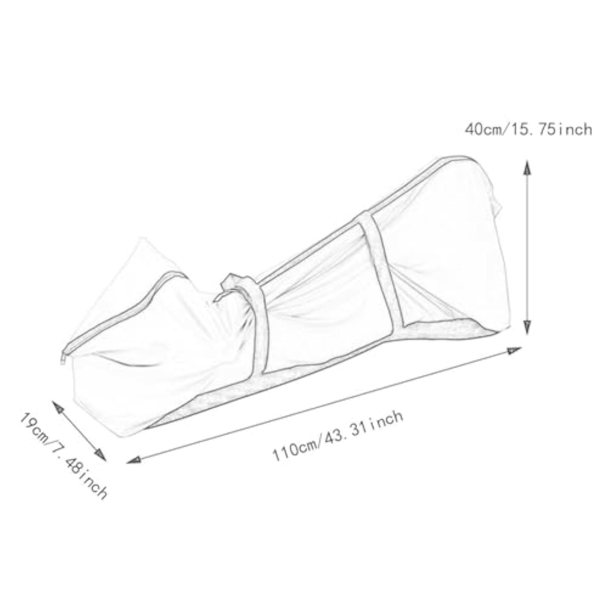 Scooter Carrying Bag with Fixed Straps, Heavy Duty Zipper