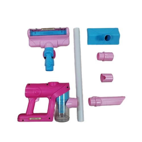 Harilla Kinder-Staubsauger, Staubsauger-Spielzeug, pädagogisches, realistisches Reinigungsspielzeug für Kleinkinder, Reinigungs-Set, Haushaltsspielzeug für, Rosa