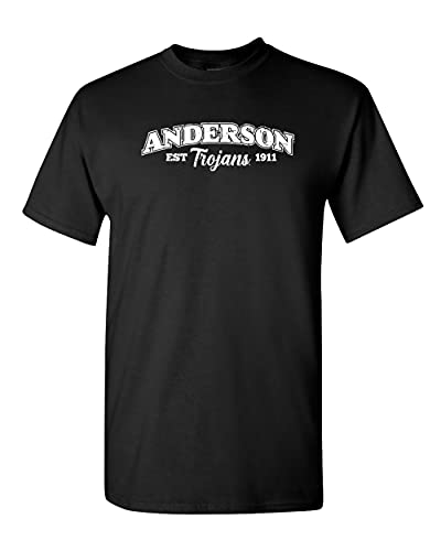 CreateMyTee | Anderson University Est 1911 T-Shirt (Black, Large)