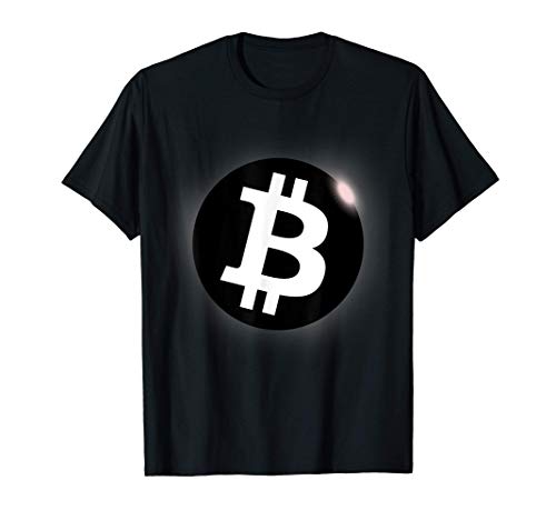 Bitcoin To Moon Bitcoin Eclipse BTC Logo Crypto Trader Gift Maglietta