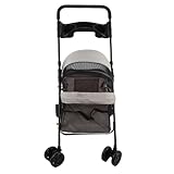 【Accessoires pratiques】 - Équipée d'un sac de rangement arrière pour animal de compagnie et d'un porte-gobelet pratique pour vos boissons, cette poussette élimine les tracas liés au transport d'objets supplémentaires. Qu'il s'agisse de collations pour votre animal ou pour vous-même, vous aurez tout ce dont vous avez besoin à portée de main lors de vos aventures.