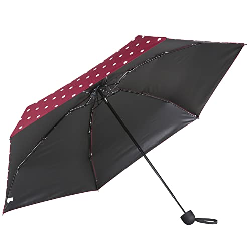 Agaric Mini Compact Sun&Rain Travel Umbrella - Small Lightweight Portable Umbrella, Windproof Folding Umbrellas For Men Women Kids (Red) #TOP2