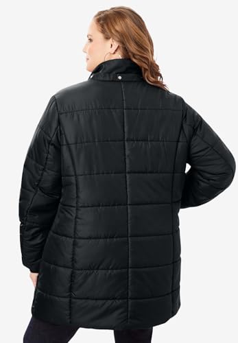 Roaman's Women's Plus Size Plus Size Classic Length Puffer Coat3
