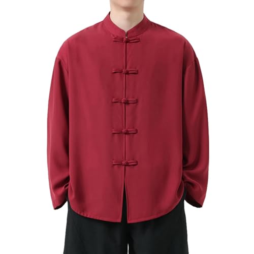 Chemise décontractée pour homme à bouton grenouille style chinois
