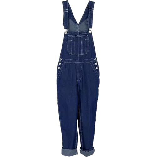 Salopette ample homme jean droit bleu 54 résistant et confortable