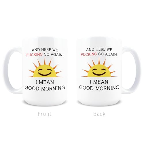 Taza de cerámica Hogg 15 oz con frase sarcástica miniatura 5