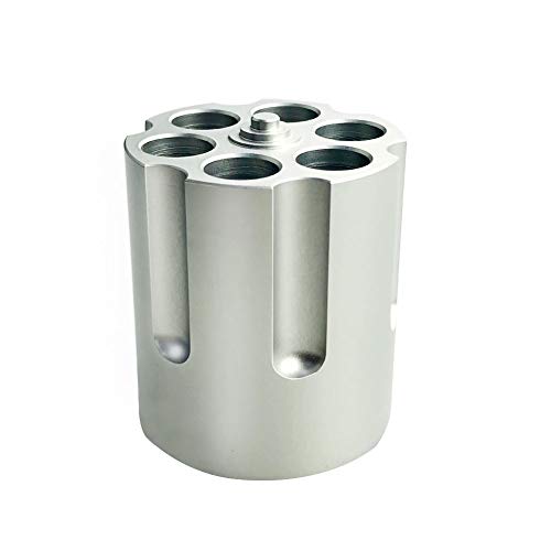 Gun Cylinder Pen Holder, 6-Hole Metal Revolver Pen Pencil Holder Gun Cylinder...