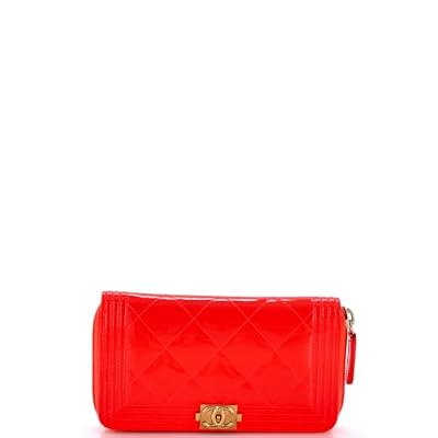 Chanel, Pre-Loved Boy Zip Around Wallet Small