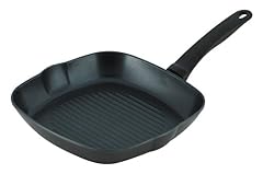 KUHN RIKON Easy Induction Aluminium Grillpfanne antihaftbeschichtet, induktion, 26 cm, schwarz, 45 x 27 x 4.5 cm
