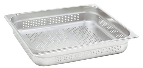 Pentole Agnelli COIXGPP12150 Gastronorm 1/2, Metal, Plateado, 26.5 x 32.5 x 15 cm
