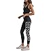 DKNY Women's Performance Legging,Black/White,X-Large