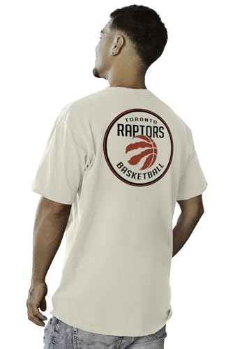 Image of Blue 84 NBA Unisex-Adult NBA Officially Licensed T-Shirt Ringspun Front /Back Ivory