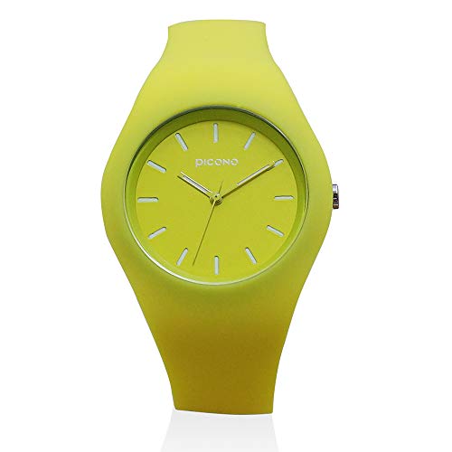 PICONO Magnificent Aurora Water Resistant Analog Quartz Watches - Yellow