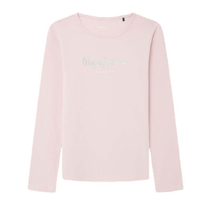 Pepe Jeans Dziewczęca koszulka Hana Glitter L/S, Różowy (różowy), 4 lat
