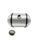 JSD 10' x16' 5 Gallons Spun Aluminum Gas Tank / Fuel Tank for Trike Tractor 1/2' NPT Outlet Center Fill