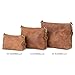 BERLINER BAGS Vintage Genuine Leather Shoulder Bag Marbella S, Small Crossbody Purse for Women - Brown