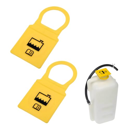 ZNDAW 2 PCS Engine Coolant Reservoir Cap, Engine Radiator Recovery Overflow Coolant Tank Cap Replacement, OEM 55111074AA 52079331 Antifreeze Cap Compatible with Compass Grand Caravan Voyager