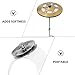 Hemoton 2pcs Cymbal Tambourine Set and Construction for Enhanced Sound for Drum Kits and Percussion Instruments for Jazz and Live